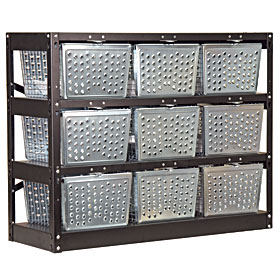 Basket Lockers with Rack